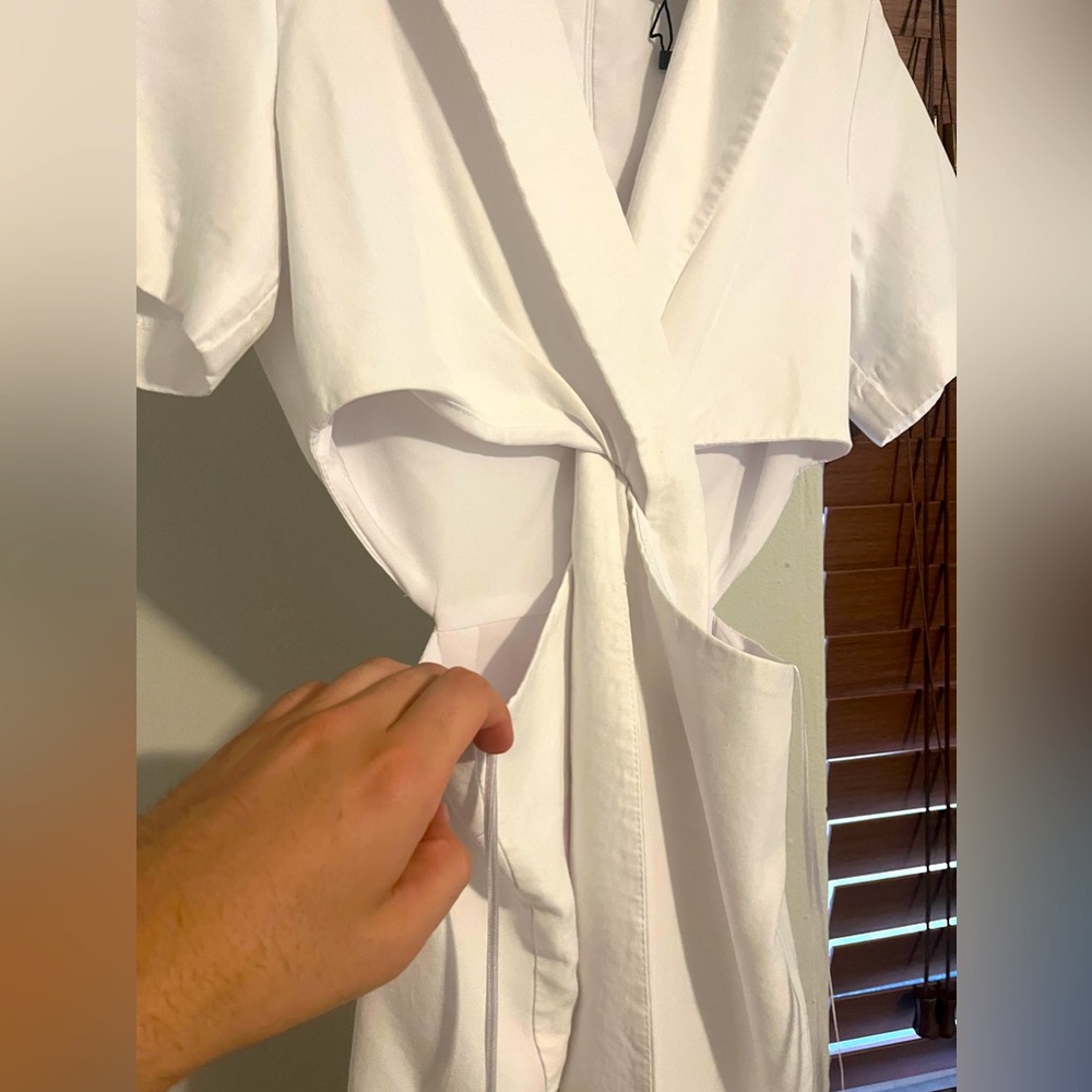 White cut out dress from Zara, Size XS